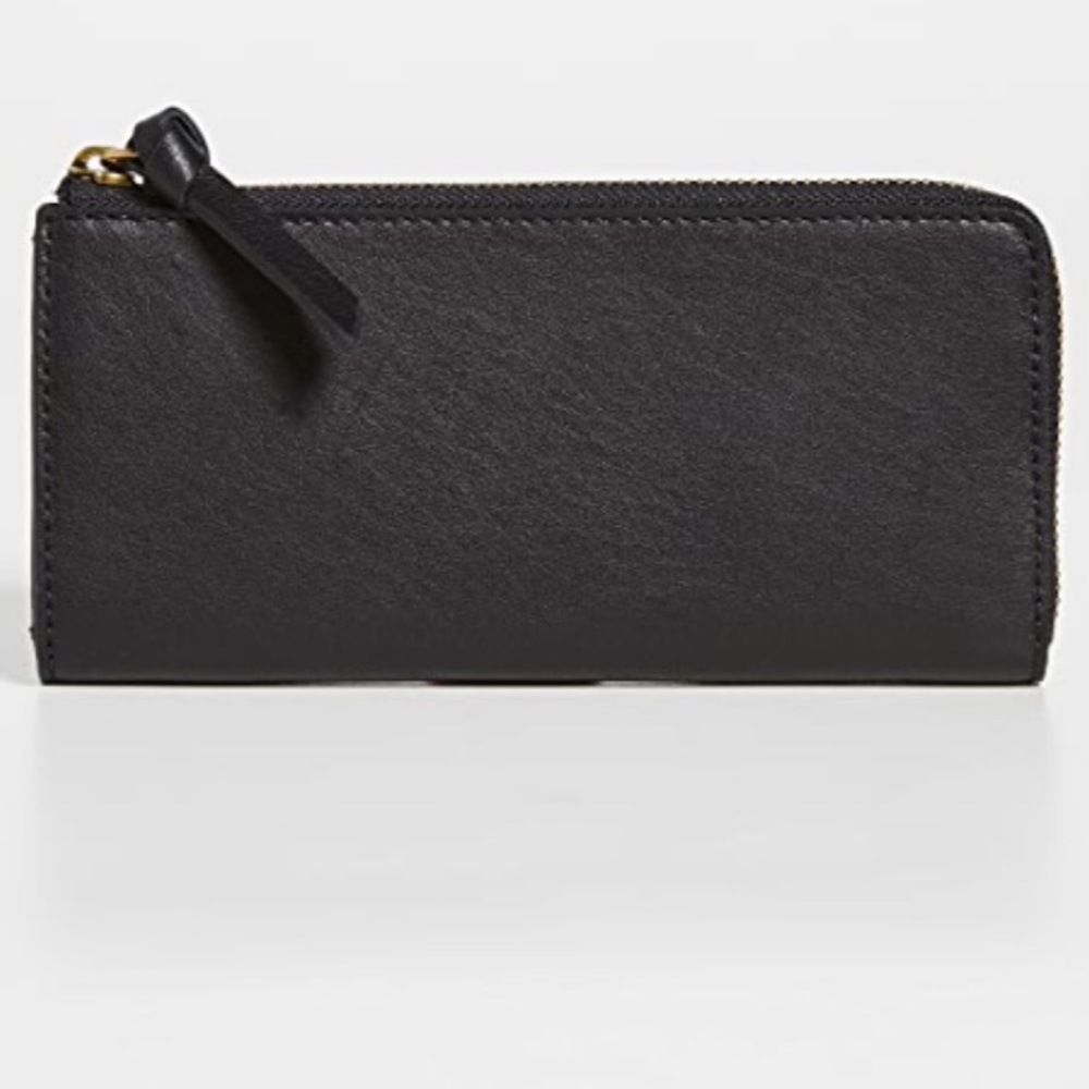 Madewell Brand Black Leather Wallet. Zipper Closure All Around. No Flaws.